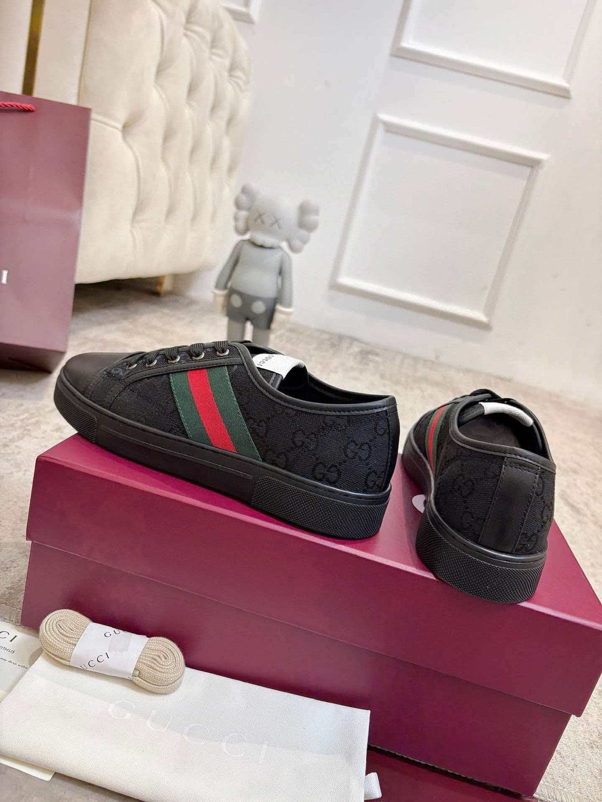 Gucci Stripe Low-Top Sneakers — back