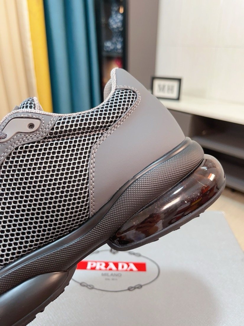 Prada Mesh Panel Men’s Sneakers — detail