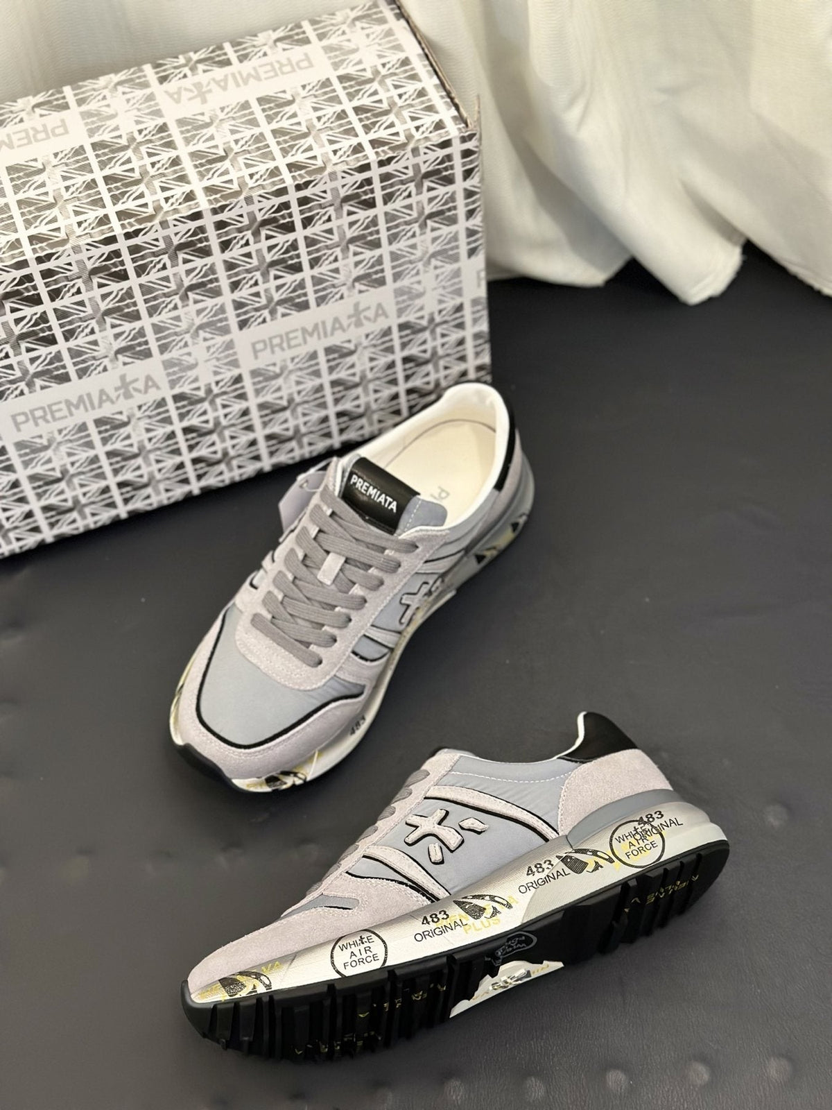 PREMIATA Panel Low-Top Sneakers — side