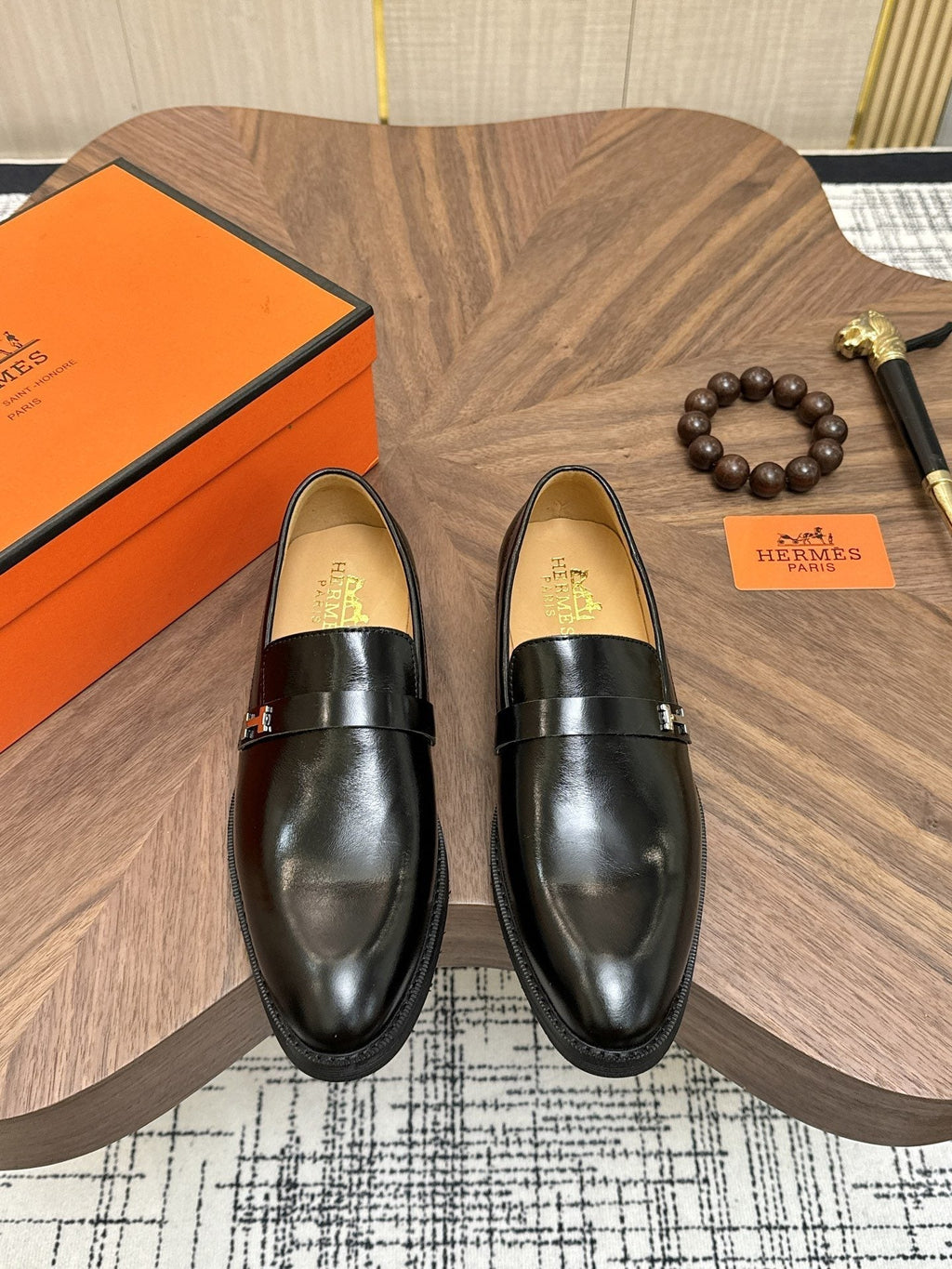 Hermès Metal H-Hardware Loafers — hero